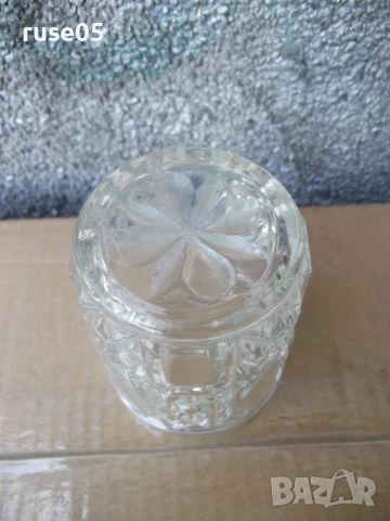 Лот от 5 бр. релефни стъклени чаши, снимка 4 - Чаши - 45225910
