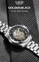 LIGE Skeleton Reloj Hombrе моден кварцов часовниk скелет,неръжд. стомана модел 2024,уникален дизайн, снимка 4