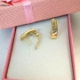 Обеци с 14К златно покритие 2141847, снимка 2