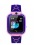 Детски Смарт часовник Smartwatch Q12 , Сим карта и камера, GPS тракер, Водоустойчив, розов, син цвят, снимка 1