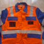 Мъжко работно яке куртка Multinorm немско размер L 54 светлоотразително, снимка 4