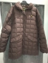 Дамско кафяво яке с гъши пух, снимка 1