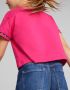 Детска тениска PUMA Power Tape Relaxed Fit Tee Pink, снимка 2