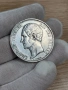 5 франка 1853 г, Кралство Белгия - сребърна монета, снимка 4