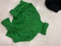 Дамски зелен пуловер, снимка 1 - Блузи с дълъг ръкав и пуловери - 45256360
