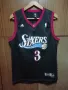 Philadelphia 76ers Sixers Iverson #3 Adidas оригинален потник Jersey Swingman +2 NBA баскетболен, снимка 1