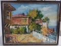 Маслена картина,, Старият Созопол "-подписана., снимка 1
