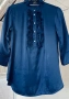 Винтидж синя копринена блуза RA-RE - италиански лукс от 90-те, снимка 13