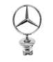 Емблема мерник за Mercedes Benz Silver , снимка 1 - Аксесоари и консумативи - 45059243