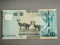 Банкнота - Намибия - 10 долара UNC | 2021г., снимка 2