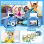 Детска камера GREENKINDER, 2,0 инча, 1080P HD с 32GB карта, за деца на възраст 3-12 години, синя, снимка 2
