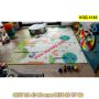 Сгъваемо детско килимче за игра, топлоизолиращо 180x200x1cm - модел Горски рай + Трафик - КОД 4140, снимка 6