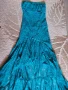 Дълга тюркоазена рокля, снимка 2