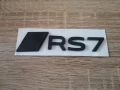 черен гланц емблема Audi RS7 нов стил, снимка 1