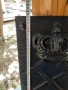 Страхотно чугунено пано с корона табела 10кг. релефно, снимка 5