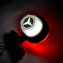 1бр. Лед LED НЕОН рогчета габарити червено-бяло 24V с лого MERCEDES, снимка 2