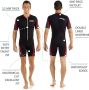 Cressi Неопренов костюм Playa Man 2.5 Black/Red XS, снимка 2