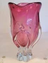 дизайнерска стъклена ваза Josef Hospodka Czechoslovakia , снимка 3