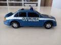 Стара играчка, количка Mercedes C class Polizia на Dickie, 1990 г., 14 см., работи, снимка 1 - Колекции - 45089636