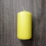 Жълта цилиндрична свещ, снимка 1