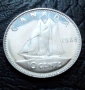 10 цента 1968 година Канада сребро, снимка 5
