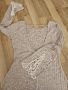 Туника блуза с дантела народни мотиви и дълъг ръкав памучна и разтеглива размер L XL, снимка 6