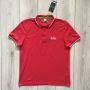 НОВА оригинална памучна червена поло тениска с яка HUGO BOSS размер L от Германия, снимка 2