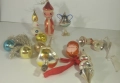 Лот ретро коледни орнаменти от тънко стъкло, снимка 3