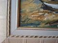 Картина, лодка, худ. А. Симеонов, снимка 3