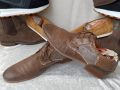 мъжки обувки от естествена кожа DANIEL HECHTER® MEN´S LEATHER LOW SHOES - COGNAC BROWN, N- 43 - 44, снимка 17
