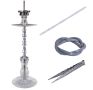 Наргиле Dschinni Shisha Roxx Silver Crystal Pro Set , снимка 2