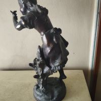Стара бронзова статуетка на Огюст Моро, снимка 5 - Други ценни предмети - 45709424