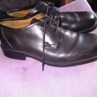 Classic мъжки обувки маркови естествена кожа отлични реален размер №43 стелка 275мм широки отпред, снимка 5 - Ежедневни обувки - 44977940