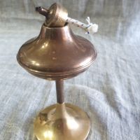 Стилна бронзова лампа, снимка 4 - Антикварни и старинни предмети - 45381827