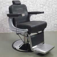 Бръснарски стол Glory - кафяв/черен/червен, снимка 10 - Бръснарски столове - 45930557