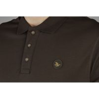 Тениска с яка Seeland - Skeet Polo Classic, кафява, снимка 3 - Екипировка - 45337722
