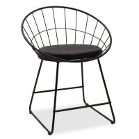 Метални столове  с възглавничка, снимка 2 - Столове - 45382851