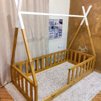 Детско легло ТИПИ | НОВ модел Монтесори: ТИПИ++ | Легло къщичка | легло от дърво, снимка 3 - Мебели за детската стая - 45037097