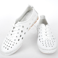 СЕЗОН' 24! Бели дамски обувки от естествена кожа, снимка 2 - Дамски ежедневни обувки - 44937873