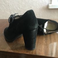 Дамски обувки черен велур, снимка 4 - Дамски обувки на ток - 45495044