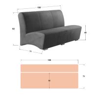 Червен диван триместен, снимка 3 - Дивани и мека мебел - 45109470