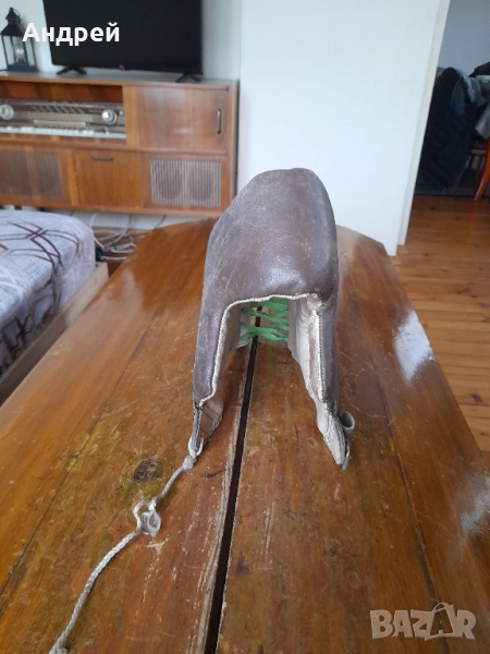 Стара предпазна боксова маска,каска, снимка 1