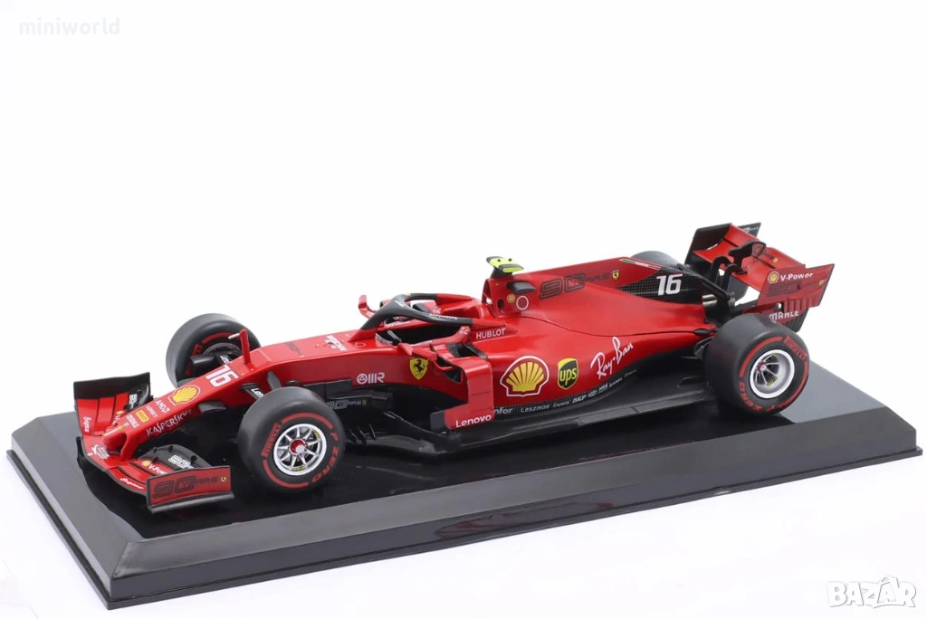 FERRARI SF90 n.16 Charles Leclerc F1 2019 - мащаб 1:24 на IXO/Altaya моделът е нов в блистер, снимка 1