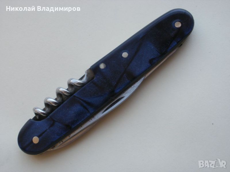 Българско джобно ножче нож П.Денев , снимка 1