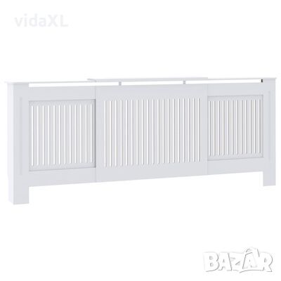 vidaXL МДФ параван за радиатор, бял, 205 см(SKU:325551, снимка 1