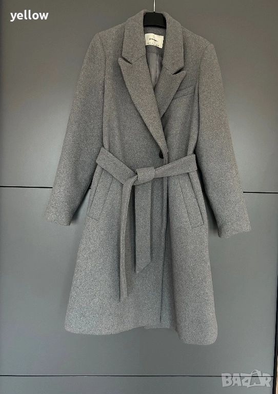 Сиво палто Страдивариус , снимка 1