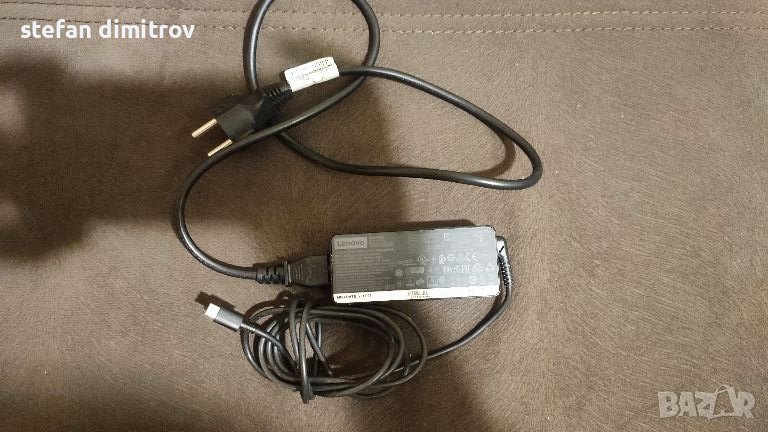 Lenovo ADLX65YLC3A, 65W, 5V/9V/15V/20V, 2A/2A/3A/3.25A, жак USB-TypeC, снимка 1