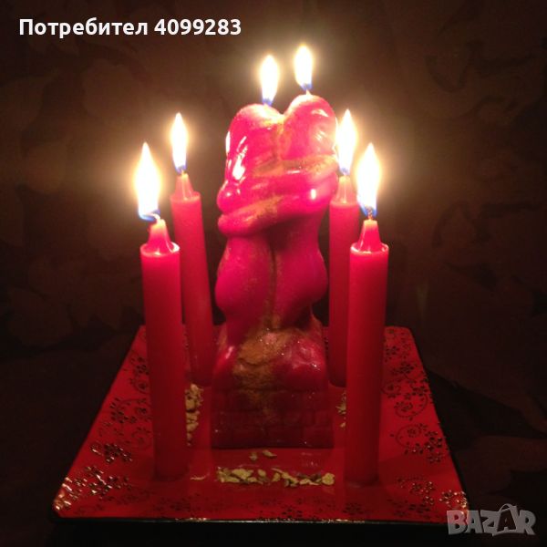 Ритуална свещ за събиране на разделени и връщане на любим, снимка 1