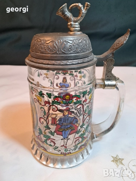 немска ретро музикална халба за бира 28/6, снимка 1