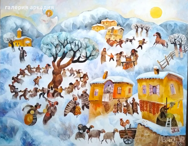 Милчо Спасов (1950-2023) - голяма картина, 80х100 см., снимка 1